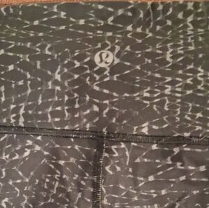 lululemon athletica Black and White Patterned Leggings